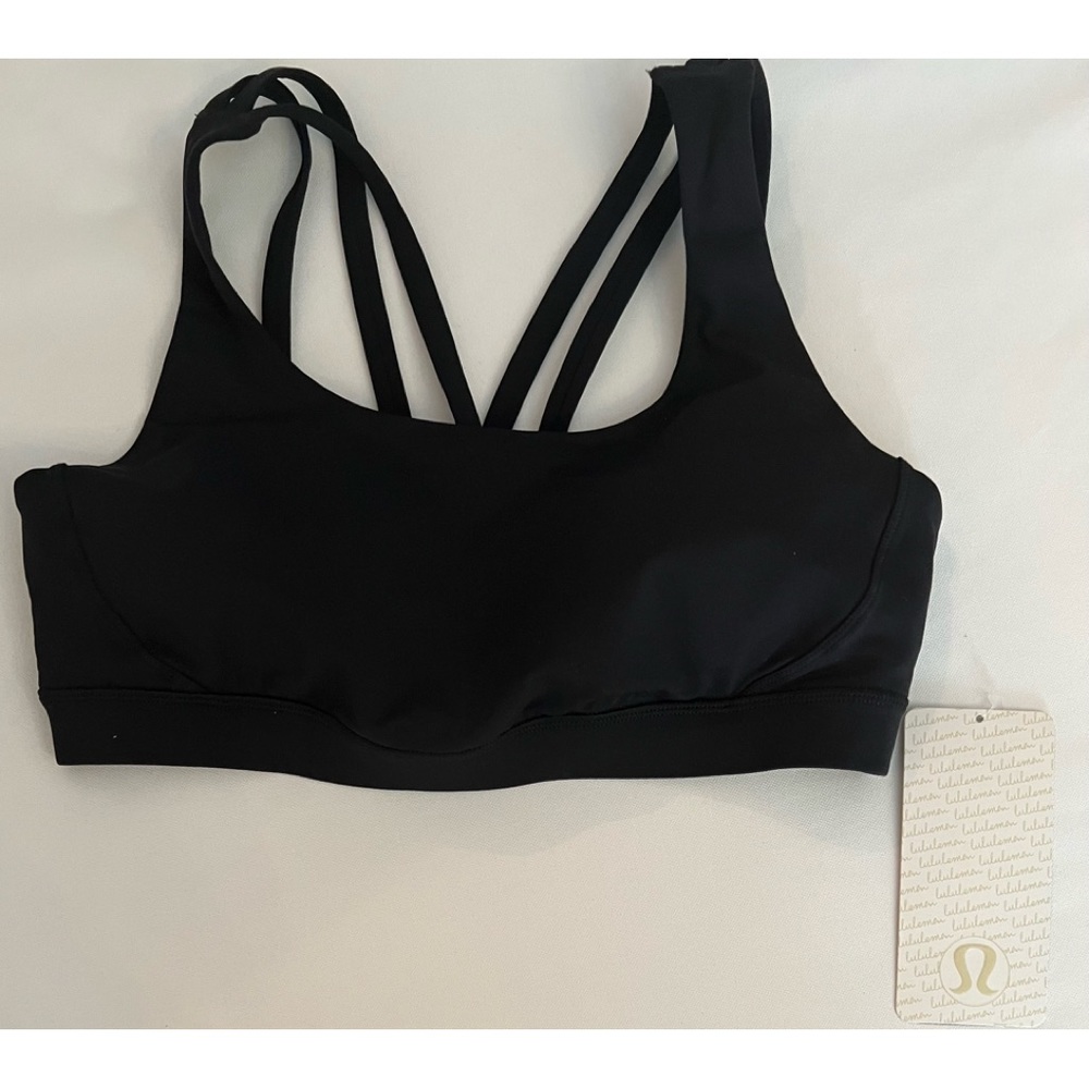 Lululemon Energy Bra, black, size women’s 12